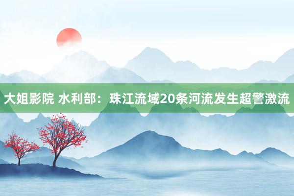 大姐影院 水利部:珠江流域20条河流发生超警激流