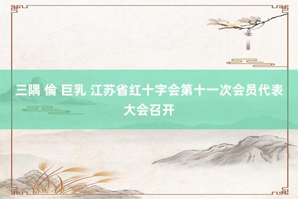 三隅 倫 巨乳 江苏省红十字会第十一次会员代表大会召开