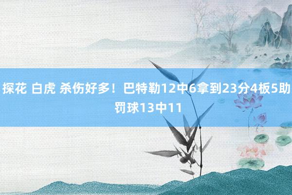 探花 白虎 杀伤好多！巴特勒12中6拿到23分4板5助 罚球13中11