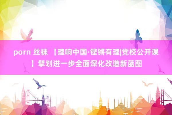 porn 丝袜 【理响中国·铿锵有理|党校公开课】擘划进一步全面深化改造新蓝图