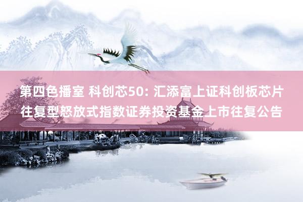 第四色播室 科创芯50: 汇添富上证科创板芯片往复型怒放式指数证券投资基金上市往复公告