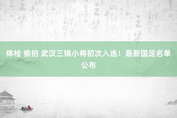 体检 偷拍 武汉三镇小将初次入选！最新国足名单公布