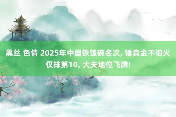 黑丝 色情 2025年中国铁饭碗名次， 锤真金不怕火仅排第10， 大夫地位飞腾!