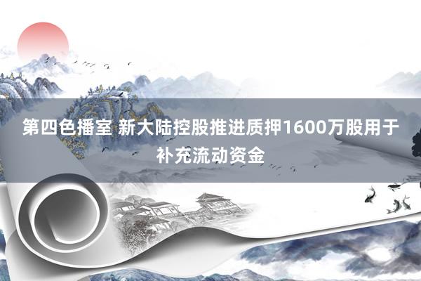 第四色播室 新大陆控股推进质押1600万股用于补充流动资金