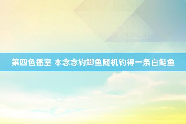 第四色播室 本念念钓鲫鱼随机钓得一条白鲢鱼
