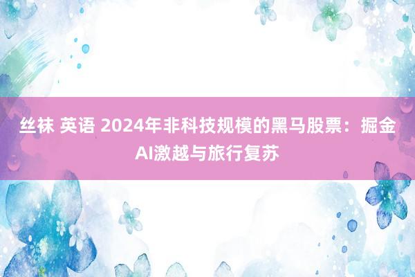 丝袜 英语 2024年非科技规模的黑马股票：掘金AI激越与旅行复苏
