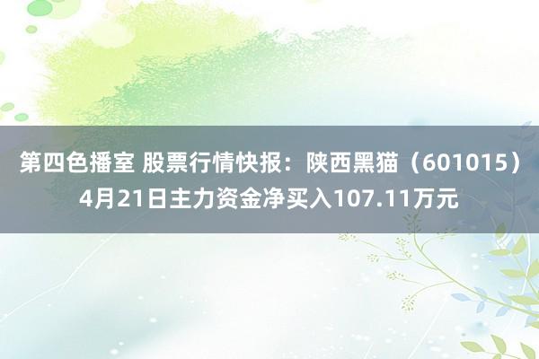 第四色播室 股票行情快报：陕西黑猫（601015）4月21日主力资金净买入107.11万元