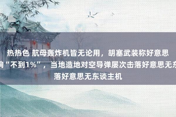 热热色 航母轰炸机皆无论用，胡塞武装称好意思空袭影响“不到1%”，当地造地对空导弹屡次击落好意思无东谈主机