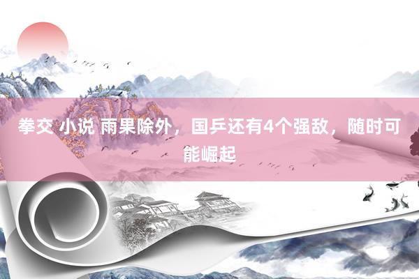 拳交 小说 雨果除外，国乒还有4个强敌，随时可能崛起
