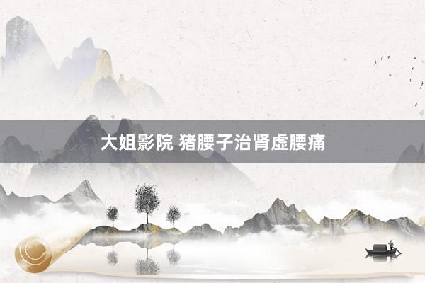 大姐影院 猪腰子治肾虚腰痛