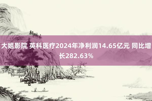 大姐影院 英科医疗2024年净利润14.65亿元 同比增长282.63%
